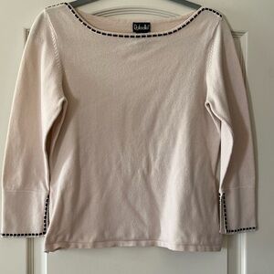 Rafaella Rich Cream Sweater Women’s Size Small